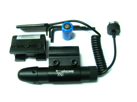 Лазерный целеуказатель с выносной кнопкой,зеленый