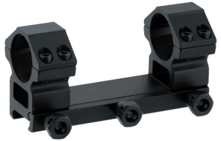 Кронштейн монолитный 25,4 мм низкий, на планку Вивера