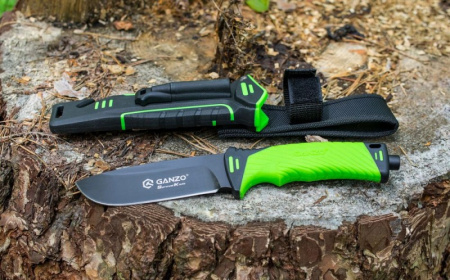 Нож туристический Ganzo G8012-LG, сталь